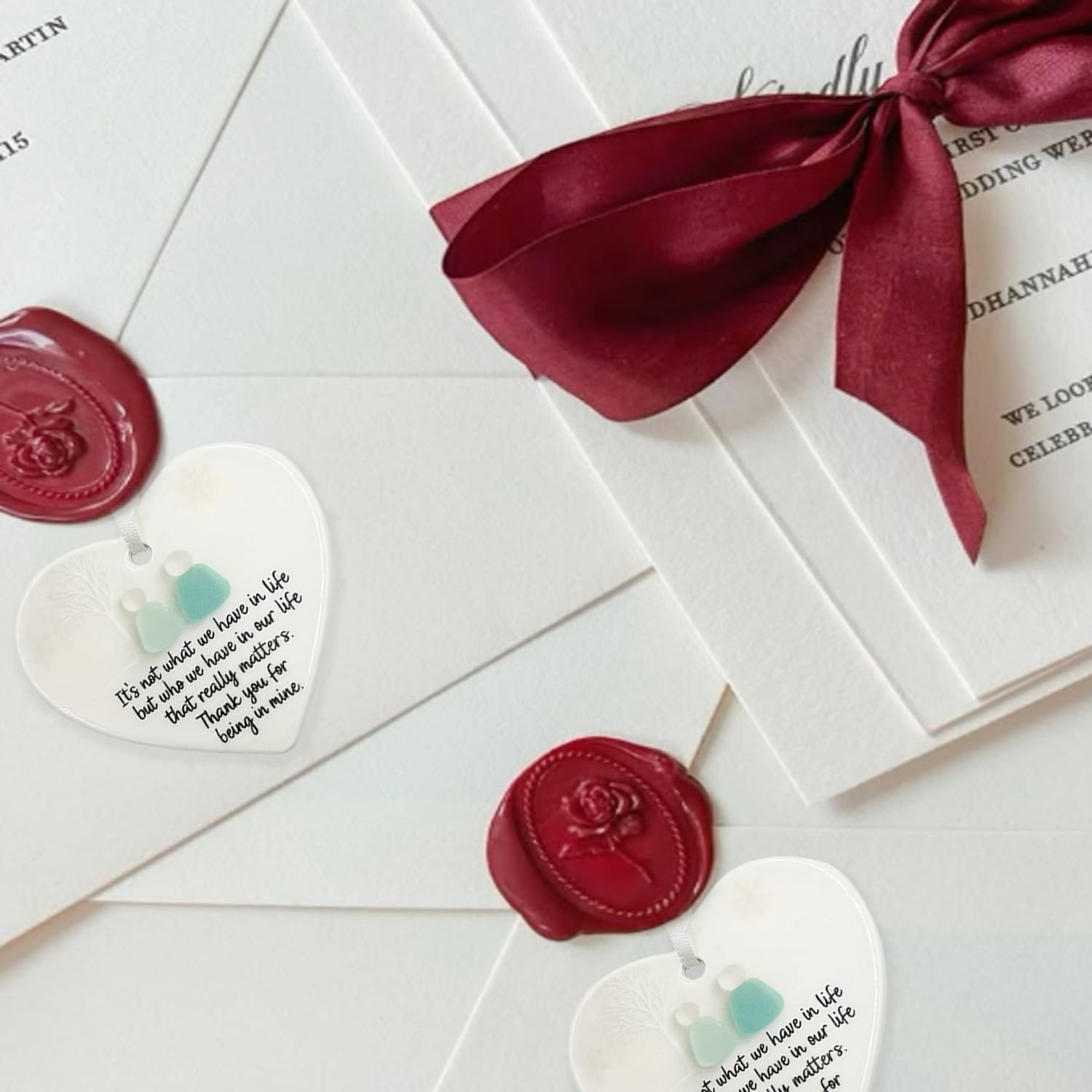 Heart-Shaped Sea Glass Friendship Decor,Timeless Friendship Heart Keepsake,FriendshipHeart Ornament for Christmas Tree Hanging Ornaments, Sea Glass Art for Best Friends & Decor for Home Garden(1PCS